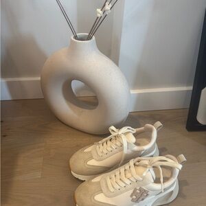 Cream Chunky Sneakers - Neutral Retro Runner